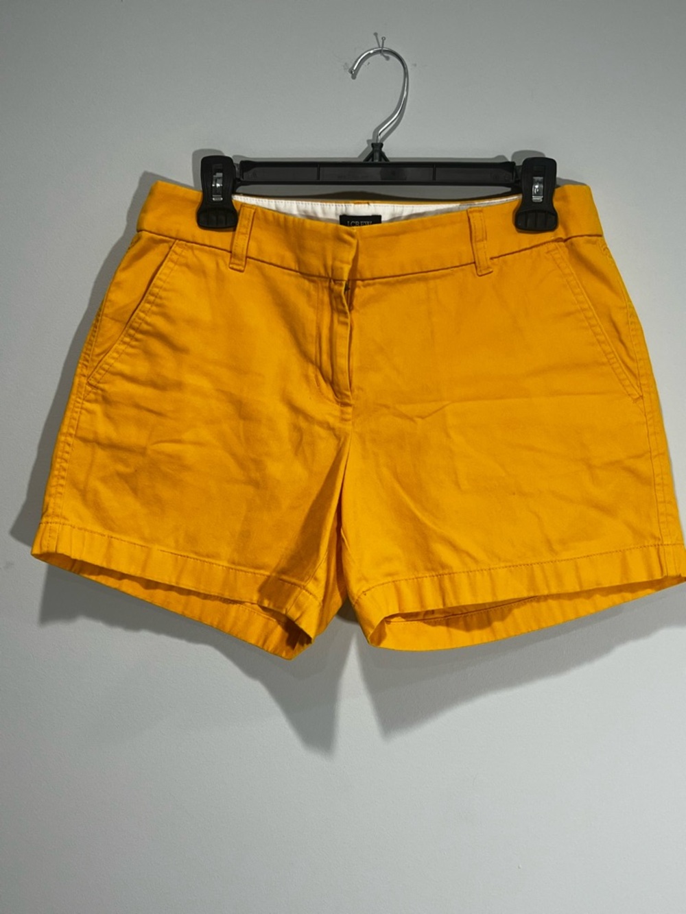 J. Crew Bright Yellow Cotton Chino Shorts